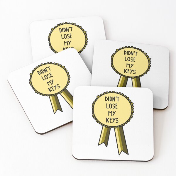 Item preview, Didn't Lose My Keys Ribbon Gold designed and sold by CJ Vanderbeek.