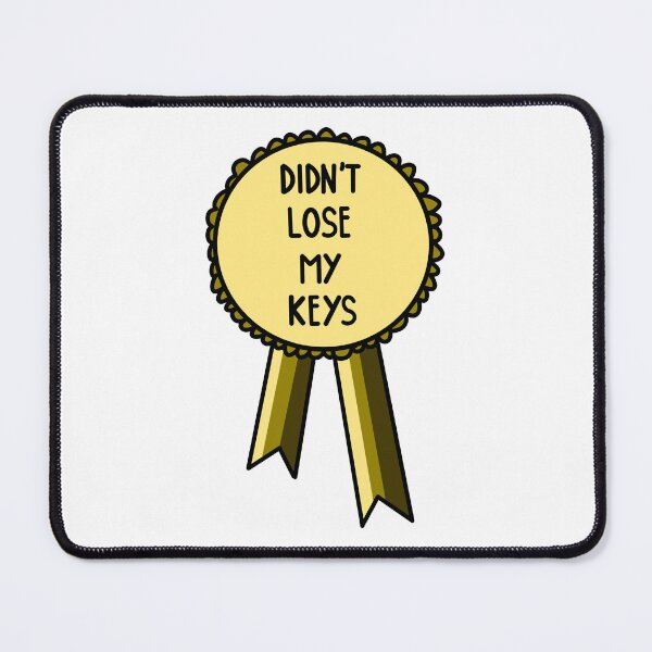 Item preview, Didn't Lose My Keys Ribbon Gold designed and sold by CJ Vanderbeek.