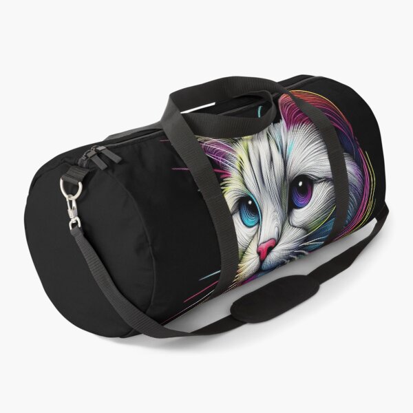 Item preview, A dazzling artistic painting of a cat illuminated in rainbow designed and sold by ROYAL-STAR.