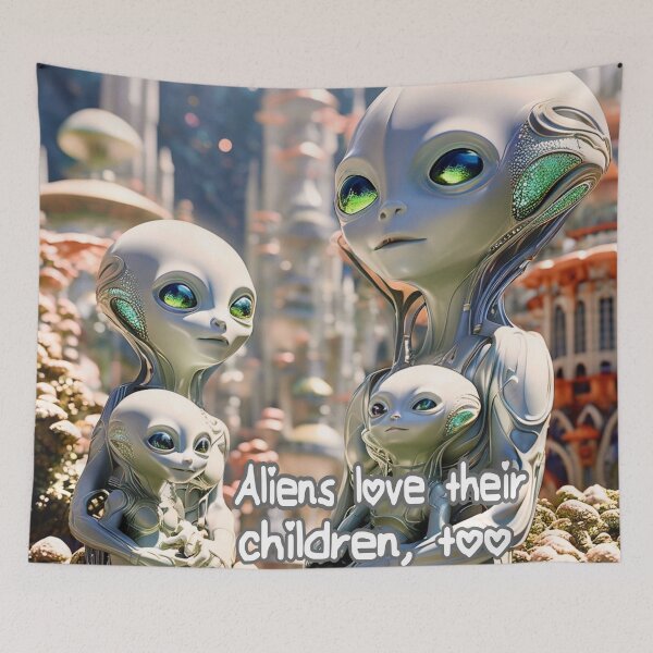 Item preview, Aliens Love Their Children Too designed and sold by Surreallytee.
