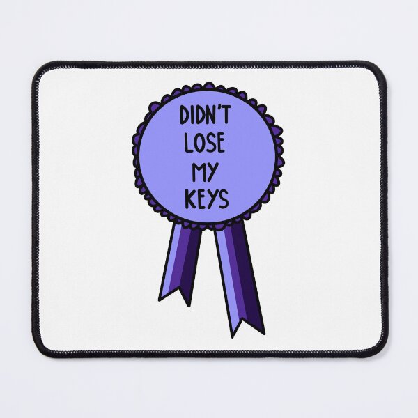 Item preview, Didn't Lose My Keys Ribbon Purple designed and sold by CJ Vanderbeek.