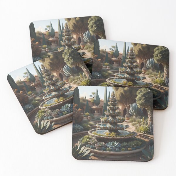 Item preview, Succulent fountain | ai art designed and sold by marjessas-world.