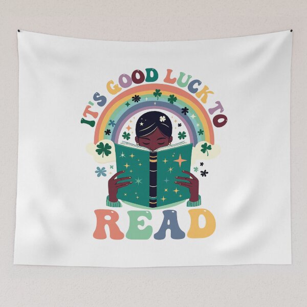 Item preview, It's Good Luck To Read designed and sold by Stick-Artistry.