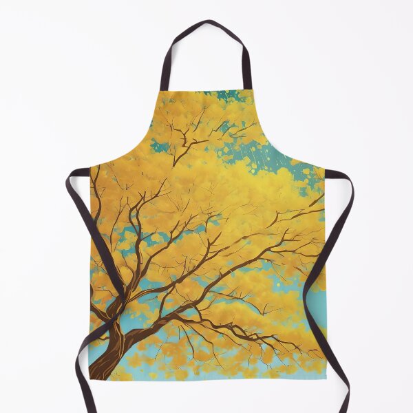 Item preview, Yellow tree with blue background designed and sold by Ciervo Primavera.