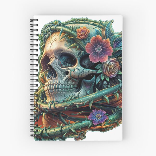 Item preview, Poison ivy and flowers on the skull designed and sold by MrDaveLancz.