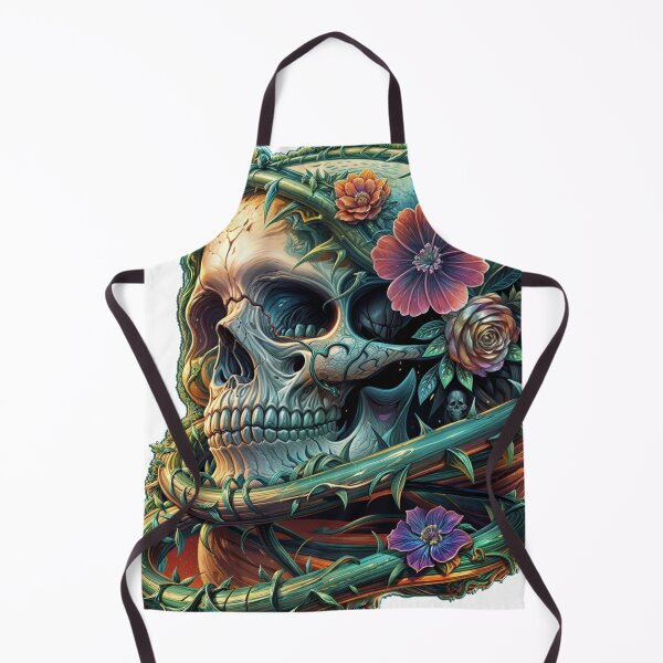 Item preview, Poison ivy and flowers on the skull designed and sold by MrDaveLancz.