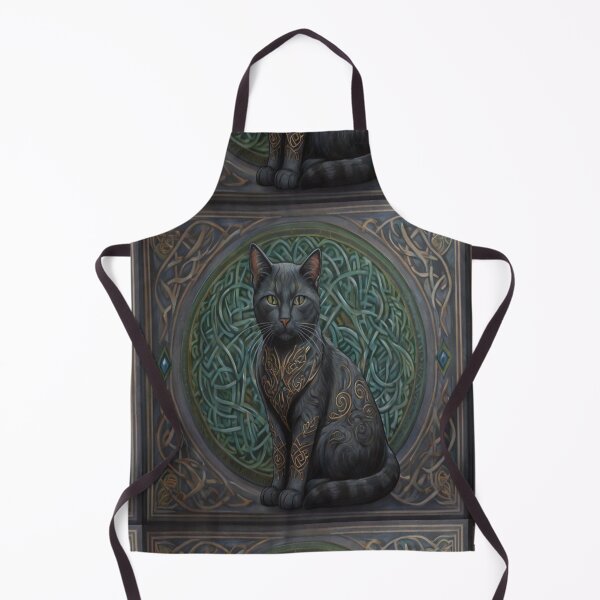 Item preview, Cat Animal Art Celtic Knot designed and sold by druidwolfart.