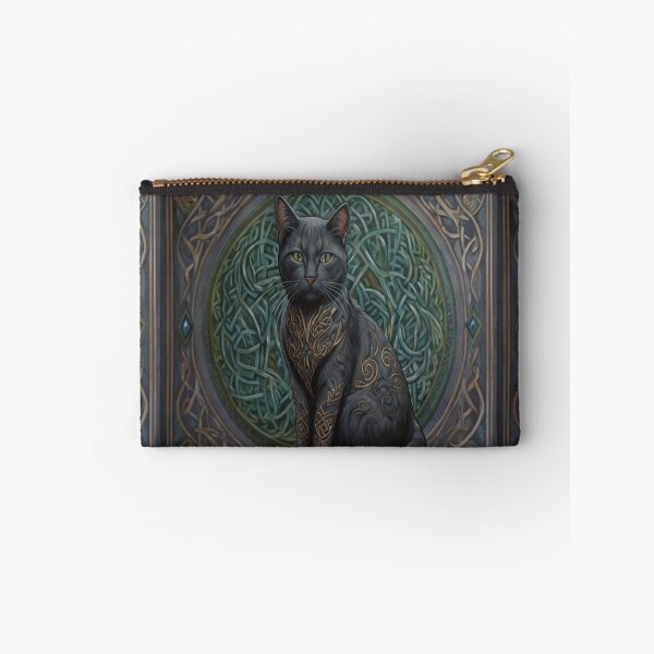 Item preview, Cat Animal Art Celtic Knot designed and sold by druidwolfart.