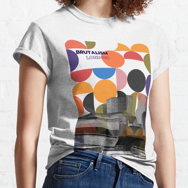 Item preview, BRUTALISM LONDON THE NATIONAL THEATER FT BAUHAUS POSTER designed and sold by ArchitecturNest.