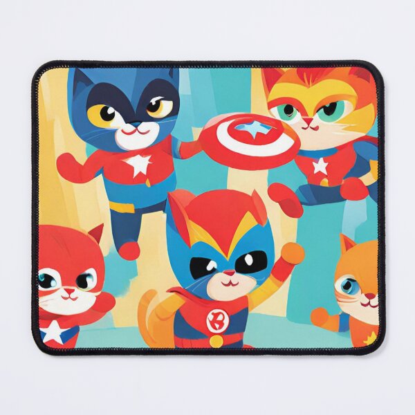 Item preview, Cats as Superheroes Mac Book Air Sleeve designed and sold by IsntThatNiche.