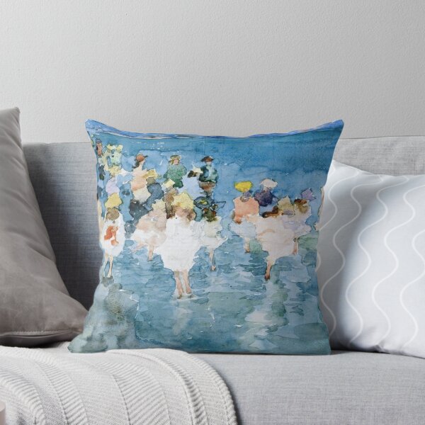 Item preview, Children at the Beach designed and sold by LadybellVintage.