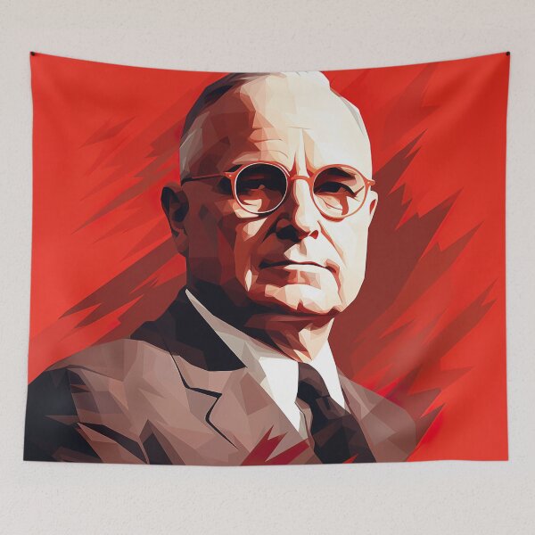 Item preview, Harry S. Truman | Red minimalism designed and sold by ComicsFactory.