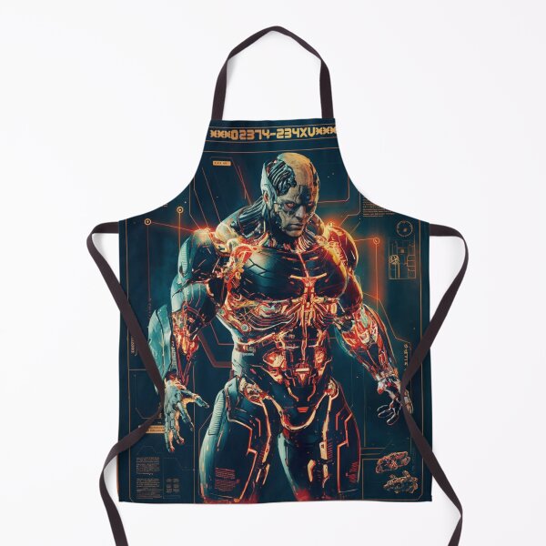Item preview, Cyborg poster with technical diagram designed and sold by MrDaveLancz.