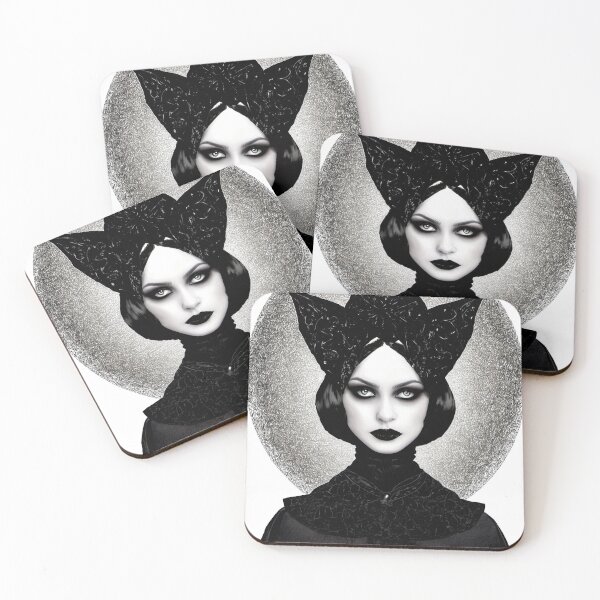 Item preview, Dark Art Gothic Lady portrait  in Frame moon designed and sold by NPC-Trader.