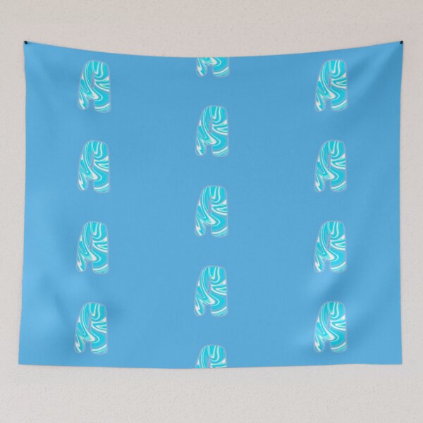 Item preview, Blue Marbled A Monogram - with blue background  designed and sold by HarrisonDesign.
