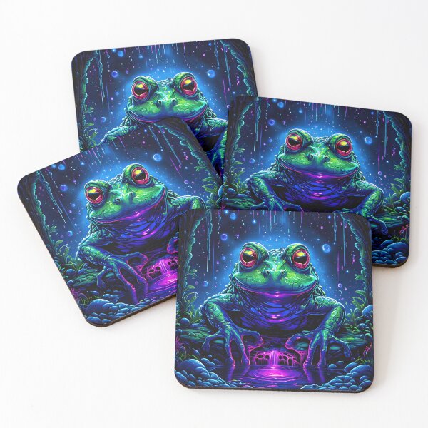 Item preview, Psychedelic Frog AI Generated designed and sold by NikoVerse Studio.