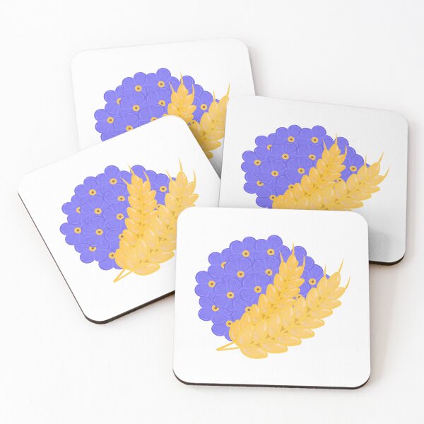 Item preview, Wheat and blue flowers designed and sold by OM-lova.