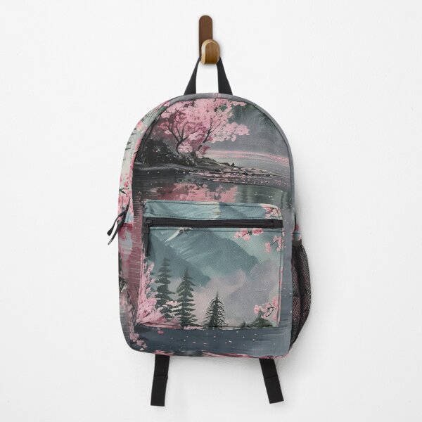 Item preview, Blossoms in Bloom: Japanese Cherry Trees in Traditional Canvas Painting designed and sold by Mullet Monkey.