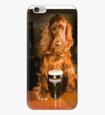 Irish seter with pint of stout iPhone Case