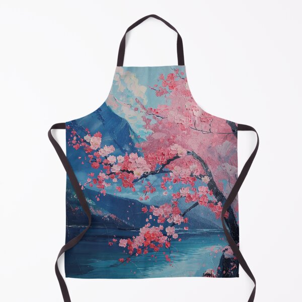 Item preview, Sakura Splendor: Traditional Canvas Art of Japanese Cherry Blossoms, Showcasing a Serene Landscape designed and sold by Mullet Monkey.
