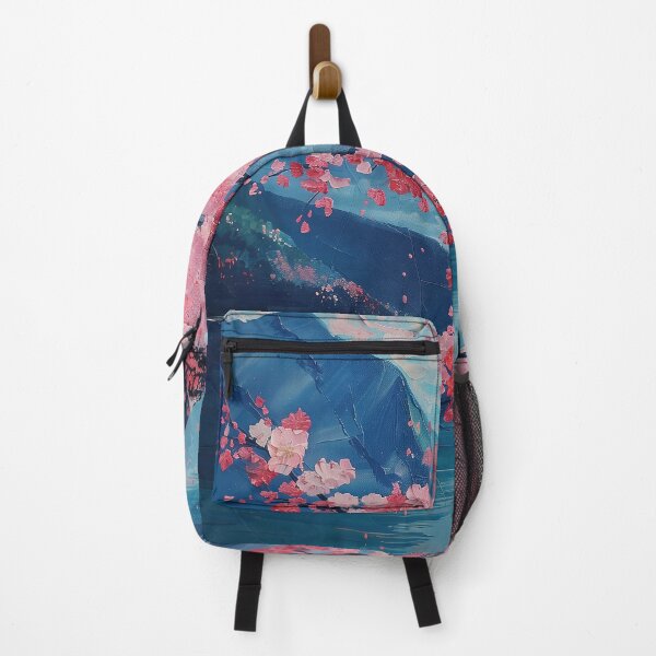 Item preview, Sakura Splendor: Traditional Canvas Art of Japanese Cherry Blossoms, Showcasing a Serene Landscape designed and sold by Mullet Monkey.