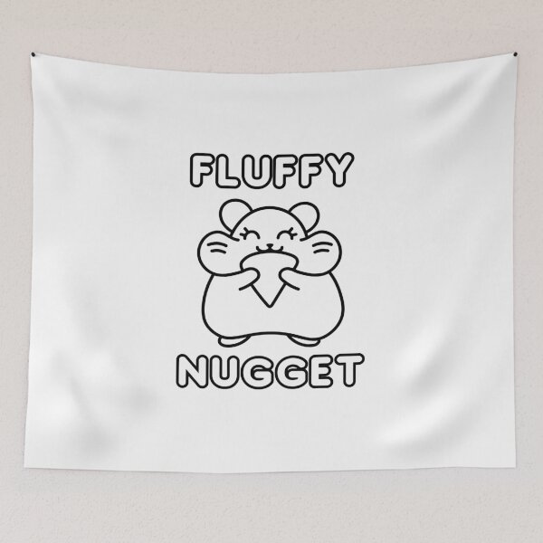 Item preview, Fluffy nugget funny gift for hamster owners designed and sold by CreateRabbits.