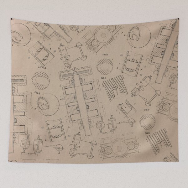 Item preview, Steam Train Schematics  designed and sold by inb4.