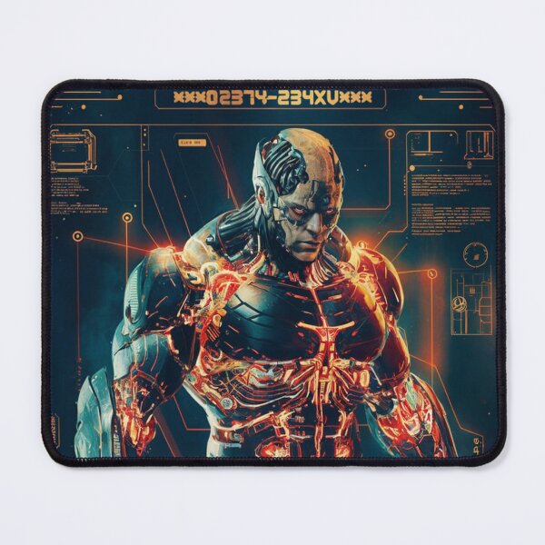 Item preview, Cyborg poster with technical diagram designed and sold by MrDaveLancz.