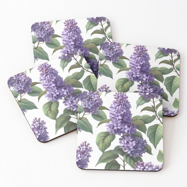 Item preview, Branches of blooming flowers on white background designed and sold by SophieClimaArt.