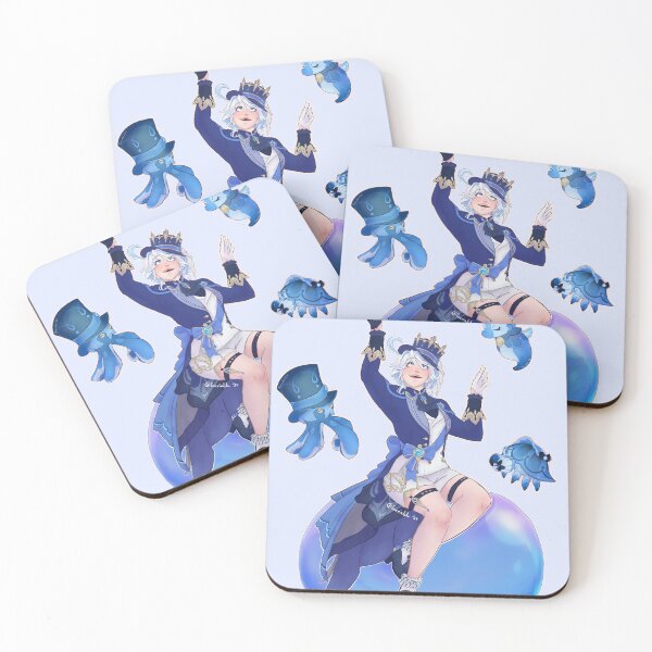 Item preview, Genshin Impact Furina and friends designed and sold by Uveriablu.
