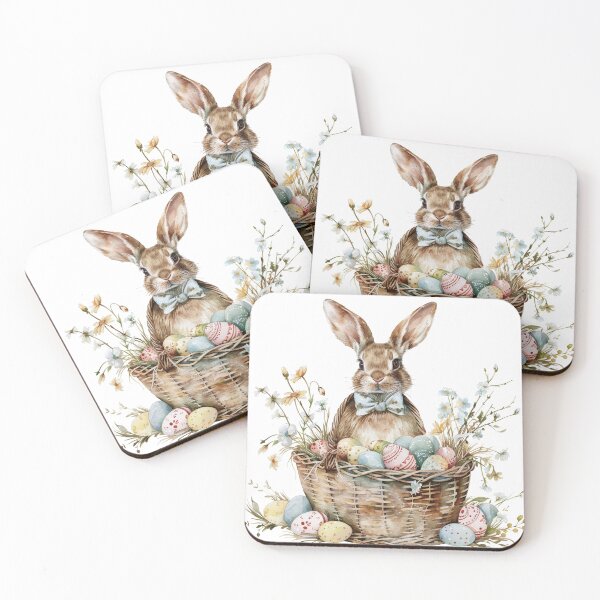 Item preview, Easter Bunny Easter Eggs Easter Basket Flowers Easter Basket Stuffer designed and sold by westside310.
