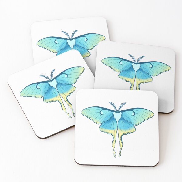 Item preview, Blue and yellow Chinese Moon Moth designed and sold by sophieed10.