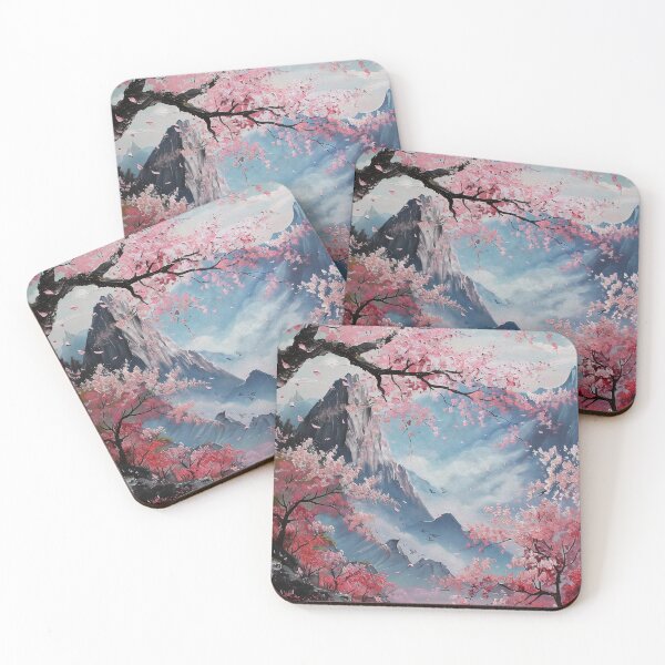 Item preview, Sakura Dreams: Traditional Canvas Artwork of Japanese Cherry Blossoms designed and sold by Mullet Monkey.