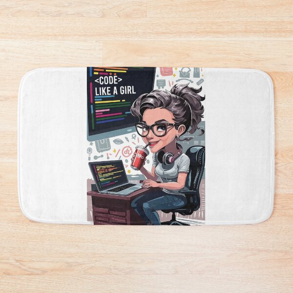 Item preview, Code like a Girl designed and sold by softwaretesting.