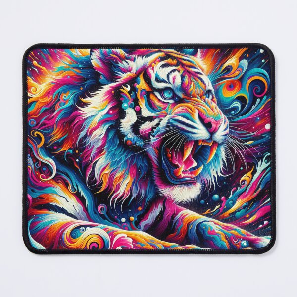 Item preview, "Psychedelic Cosmic Tiger" designed and sold by Azarare.