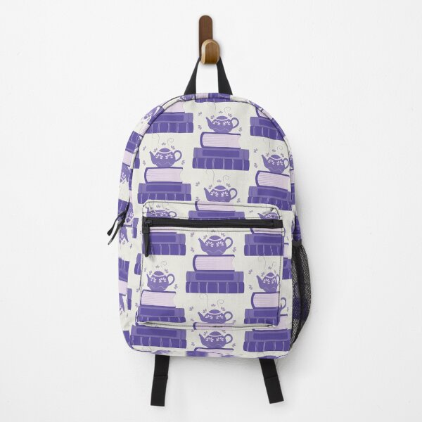 Item preview, Purple Books and A Teapot designed and sold by iCraftCafe.