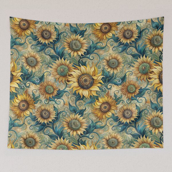 Item preview, Pattern Sunflowers Style Van Gogh designed and sold by AOCollections.