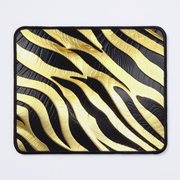 Item preview, Abstract Golden Zebra Skin Pattern designed and sold by TheArtOfPat.