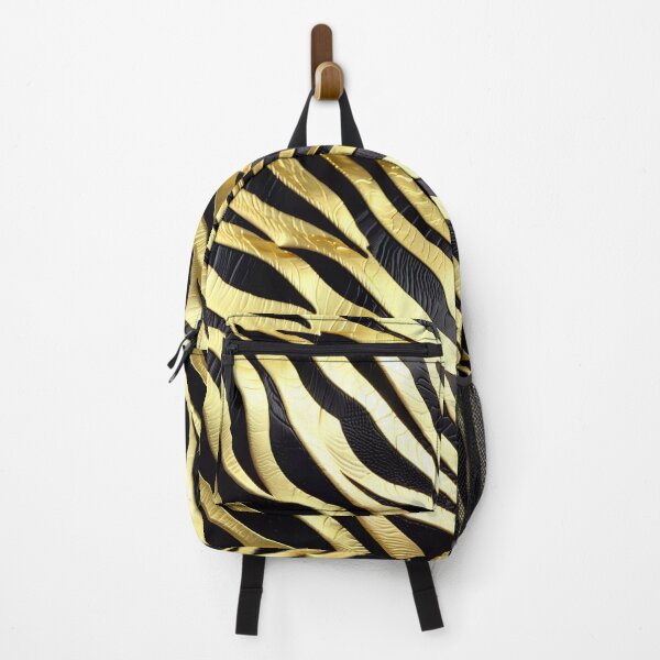 Item preview, Abstract Golden Zebra Skin Pattern designed and sold by TheArtOfPat.