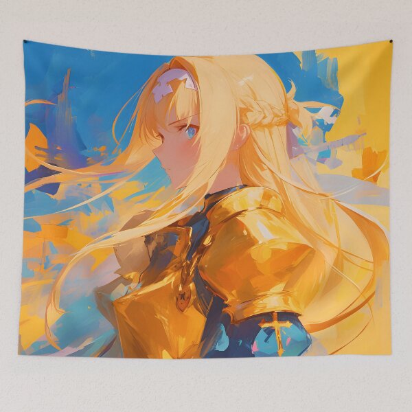 Item preview, Alice SAO Cute Anime Girl – Oil Painting Style designed and sold by DGitaldreamgirl.