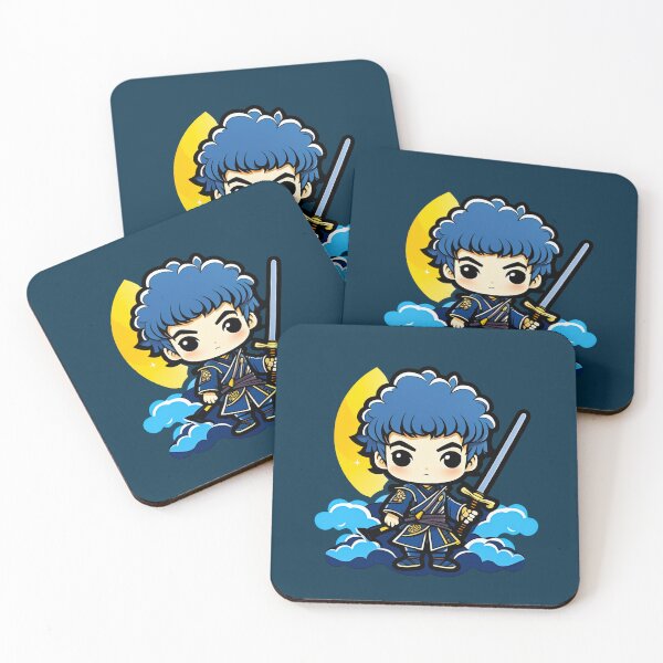 Item preview, Little cartoon samurai with blue hair designed and sold by AD-Digital-Art.