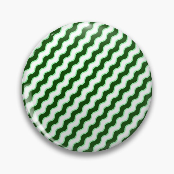 Item preview, Green & Mint Alternating Color Wave Lines Prolific Pattern designed and sold by Alchemy-A-La-G.