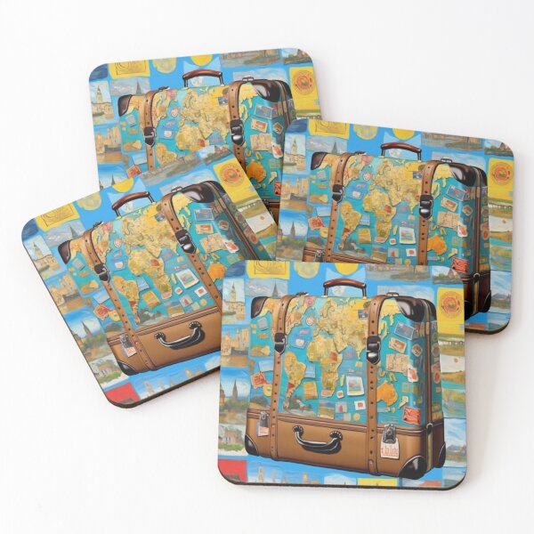 Item preview, "Stylized Travel Suitcase" designed and sold by Artisticanvas.