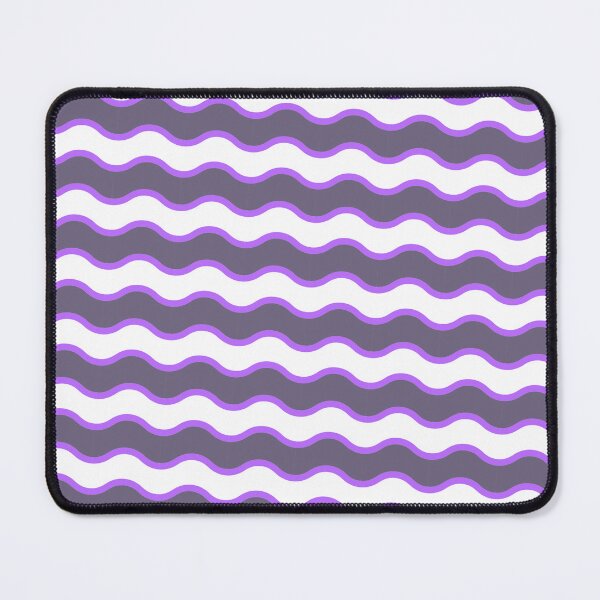Item preview, Purple & Grey Alternating Color Wave Lines Prolific Pattern designed and sold by Alchemy-A-La-G.