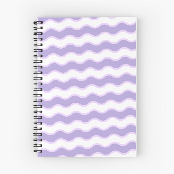 Item preview, Lavender & Violet Alternating Color Wave Lines Prolific Pattern designed and sold by Alchemy-A-La-G.