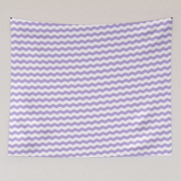 Item preview, Lavender & Violet Alternating Color Wave Lines Prolific Pattern designed and sold by Alchemy-A-La-G.