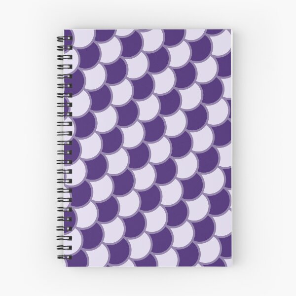 Item preview, Alternating Dual Purple Color Semicircle Scales Prolific Pattern designed and sold by Alchemy-A-La-G.