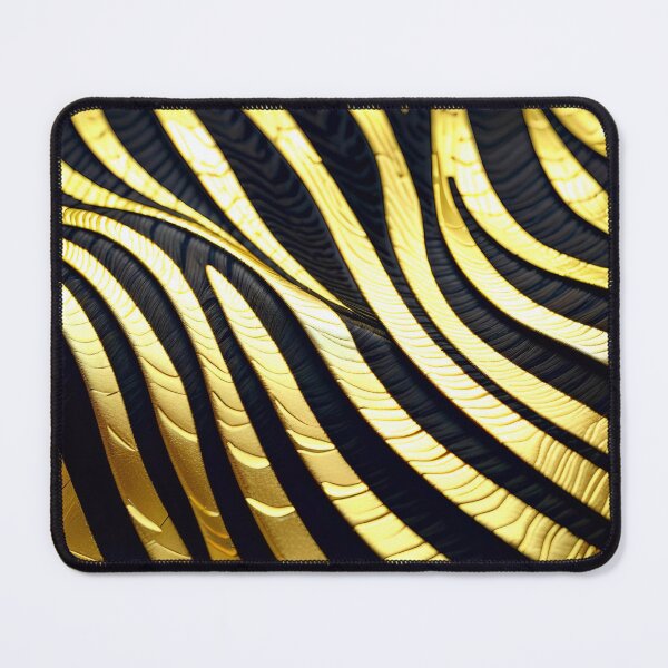 Item preview, Abstract Golden Zebra Skin Pattern designed and sold by TheArtOfPat.