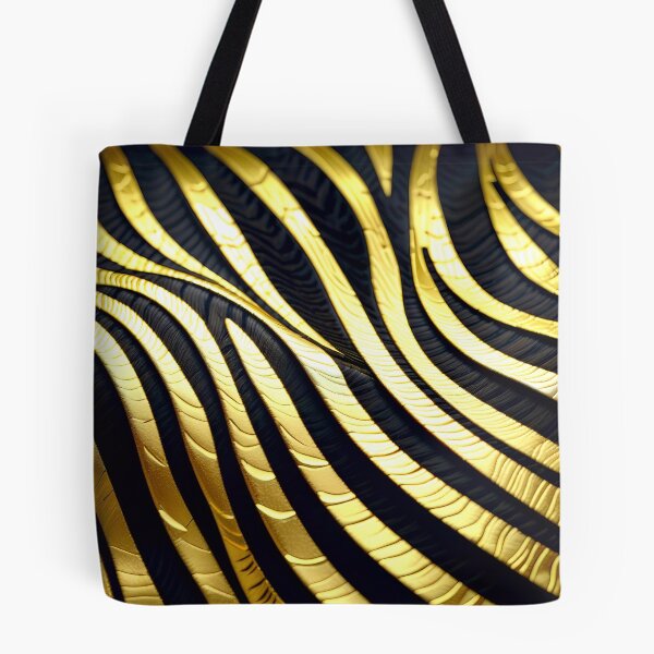 Item preview, Abstract Golden Zebra Skin Pattern designed and sold by TheArtOfPat.