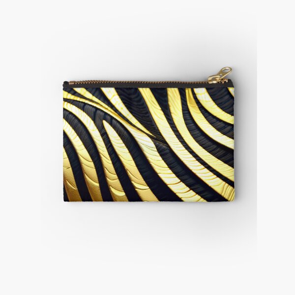 Item preview, Abstract Golden Zebra Skin Pattern designed and sold by TheArtOfPat.